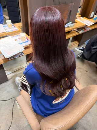 セミロング 美髪縮毛矯正/ 髪質改善/愛敬響のヘアスタイル