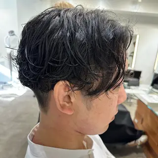 パーマ メンズ ボブ/レイヤー/透明 感カラー/dai🌿のヘアスタイル