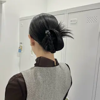 ヘアアレンジ riko/レイヤー/ 艶カラー/ヘアセットのヘアスタイル