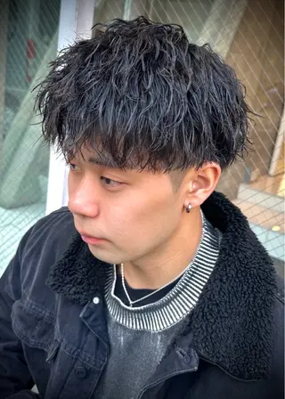 ショート パーマ メンズ ツイスパ/メンズ パーマ/歩夢のヘアスタイル