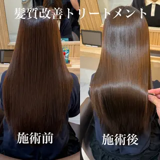 ロング attrait南堀江所属・KAISEI髪質改善 /縮毛矯正のヘアスタイル