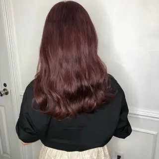ロング 透明感カラー艶カラー ハイトーンカラーのヘアスタイル
