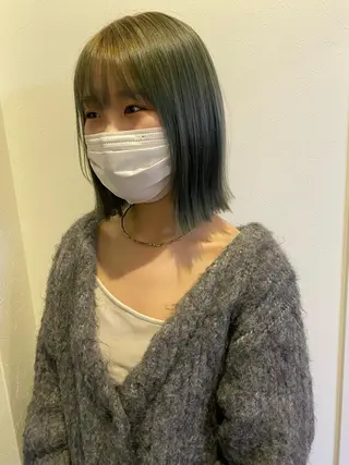 ミディアム 桑原 菜摘のヘアスタイル