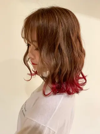 ショート カラー ヘアアレンジ 守屋 颯太のヘアスタイル