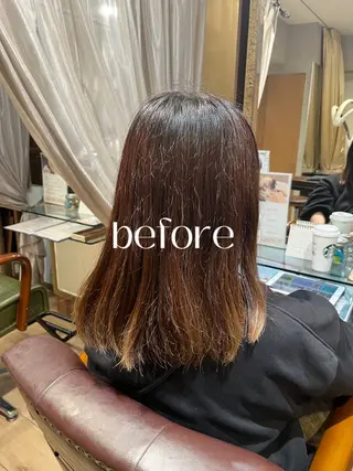 ショート 👑毛流れ、艶髪◉ 縮毛矯正錦糸町ヒガシのヘアスタイル