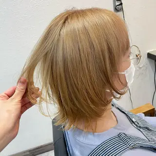 ミディアム 🫧艶髪/ブリーチ 🐳honami🫧のヘアスタイル