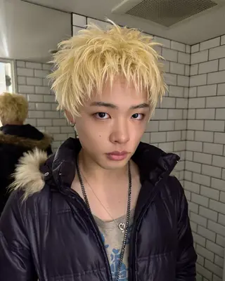 ショート カラー こだわりハイトーン/ ケアブリーチ/岸のヘアスタイル