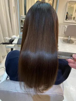 ロング ARMONY所属・縮毛矯正、コテ巻き風 パーマのプロ、横山のヘアスタイル