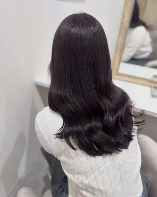 ロング カラー Rinka/梅田/ 透け感カラー🤎のヘアスタイル