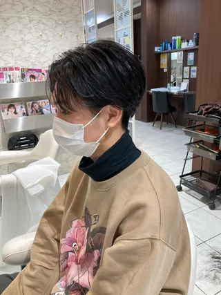 ショート メンズ 💎ボブ/似合わせの 達人/縮毛矯正/畔上のヘアスタイル