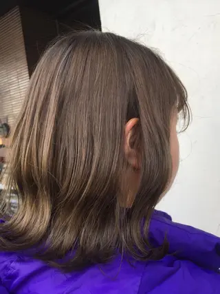 ミディアム カラー 髪質改善/痛ませ ないカラー/西村航大のヘアスタイル