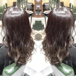 ロング カラー パーマ ヘアアレンジ tocca所属・毎月通える価格♪ 杉本真基のヘアスタイル