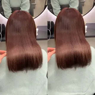 セミロング カラー 新宿/髪質改善/ 縮毛矯正/松永ゆいのヘアスタイル