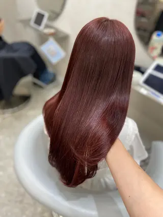 ロング カラー 新宿/韓国ヘア 中明度カラー/かやのヘアスタイル