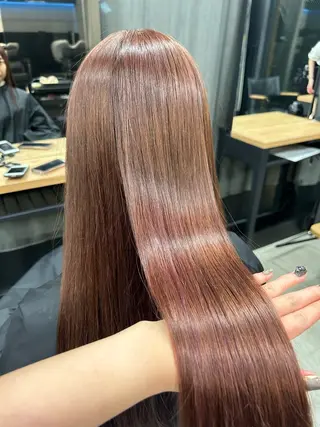 ロング 女性らしいモテヘア 韓国ヘアhikariのヘアスタイル