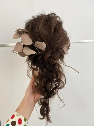 ロング ヘアアレンジ 前田 香恋のヘアスタイル