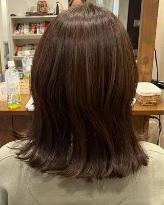 ミディアム 馬場 麻奈美のヘアスタイル