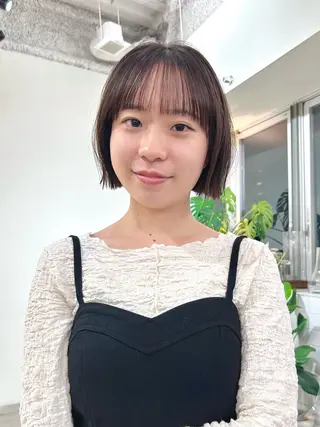 ショート 切りっぱなしボブ 大阪梅田/きょうかのヘアスタイル