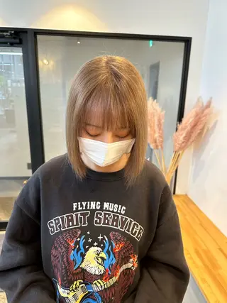 ミディアム yuika .のヘアスタイル