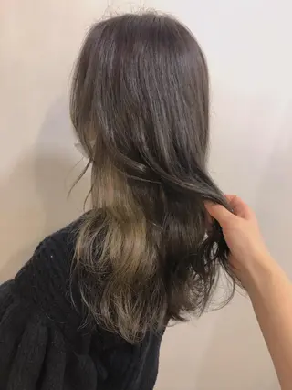 ロング カラー ヘアアレンジ 🕊鈴木李歩🤍 ボブ/似合わせカットのヘアスタイル