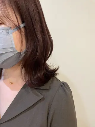 ミディアム カラー 髪質改善/縮毛矯正 /青山　早希🐾のヘアスタイル