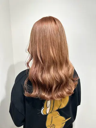 ロング カラー レイヤー ハイトーン 暖色⭐︎KANAKOのヘアスタイル
