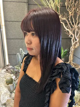 ロング カラー 透明感ツヤカラー コトノ🫧のヘアスタイル
