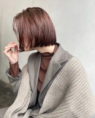 ショート グレージュ|レイヤー 🌘/青空soraのヘアスタイル