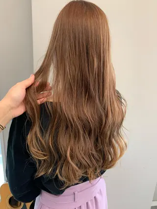 ロング カラー theF___ yukoのヘアスタイル