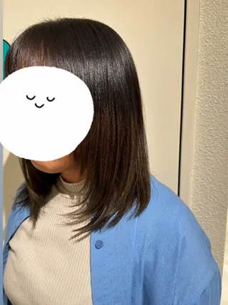 ミディアム 山田 悠朱里のヘアスタイル