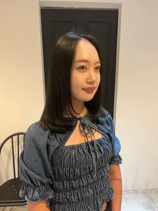 ミディアム ALLYS 渋谷店所属・最高級の艶のある カラーmei🎨のヘアスタイル