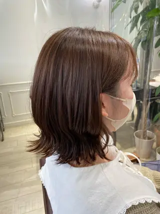 ミディアム ニュアンスカラー 川野莉空のヘアスタイル