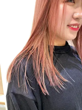 ロング カラー ダブルカラー ブリーチ/kaitoのヘアスタイル