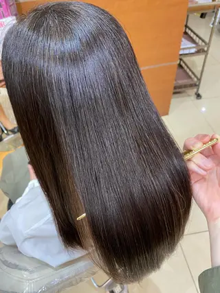 セミロング コテ巻き風パーマ/ 髪質改善/河島恭平のヘアスタイル