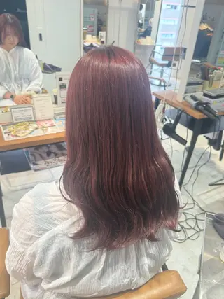 ミディアム 🌶推しカラー RINA🌶´-のヘアスタイル