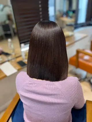 ミディアム ✨️極艶髪質改善✖️ クロスパーマ✨のヘアスタイル