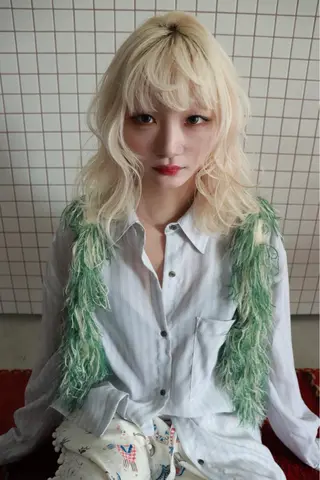 ショート カラー 色落ちまで2度綺麗な ハイトーン⭐️ヨシキのヘアスタイル