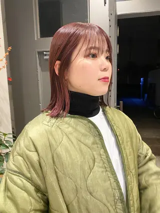 ショート カラー cie所属・ボブ/ミニボブ 透明感カラーkadoのヘアスタイル