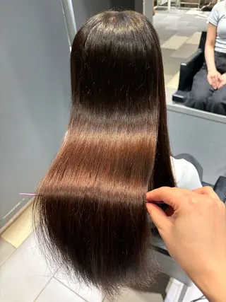 ロング メンズヘア/ 暖色カラー/重松穂美のヘアスタイル