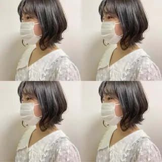 ミディアム カラー 【AMANEQ】 yuka🦋のヘアスタイル