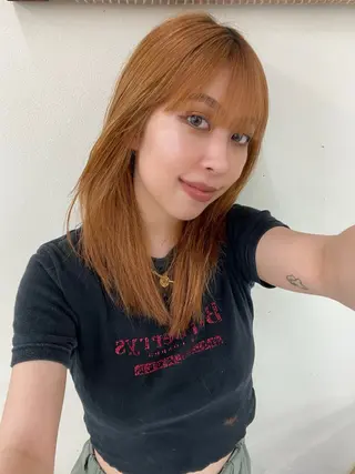 ミディアム カラー レイヤー /髪質改善/ariのヘアスタイル