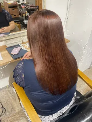 ロング かめい りなのヘアスタイル