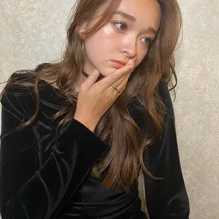 ロング 森口 華奈のヘアスタイル