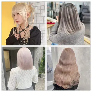 カラー 艶髪ハイトーン /RYUUKI/栄のヘアスタイル