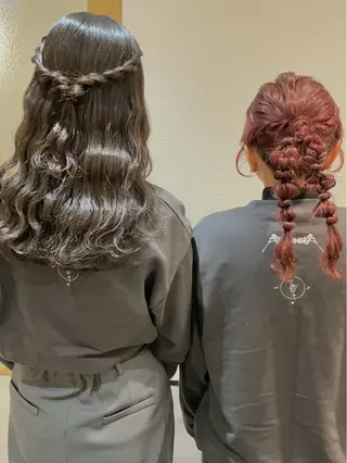 セミロング ヘアアレンジ GOTODAY SHAiRE SALON所属・札幌 ヘアアレンジ 🍎 タナカセリナのヘアスタイル