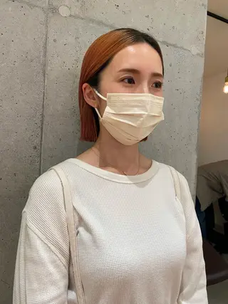 ミディアム カラー パーマ ヘアアレンジ ネイル マツエク・マツパ Miku /ブリーチ/ボブのヘアスタイル