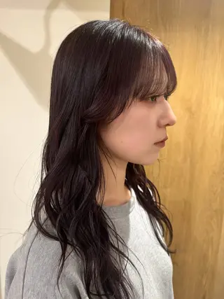 ロング カラー ゆ う あのヘアスタイル