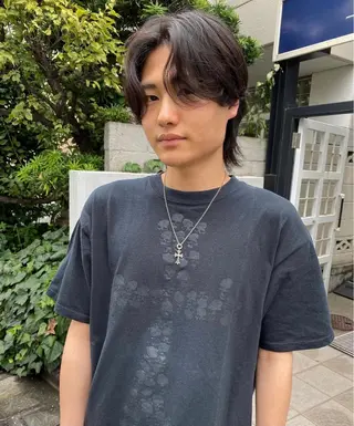 パーマ メンズ パーマ、髪質改善 カズマのヘアスタイル