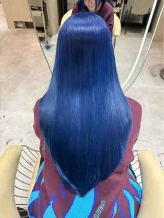 ロング 渋谷/切りっぱなし レイヤー/ブリーチのヘアスタイル