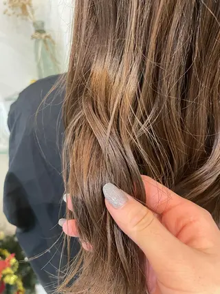 カラー 髪質改善カラー🤍 エクステ✨君島由実子のヘアスタイル